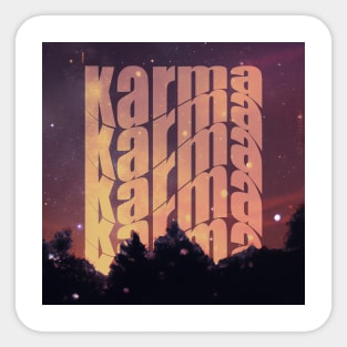 Karma Waves Sticker